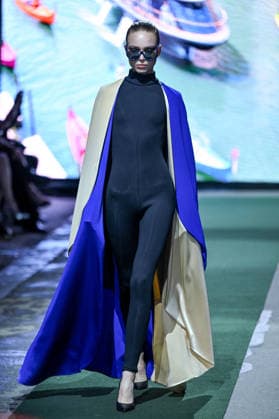 PFW Pierre Cardin Runway A model walks the runway at the Pierre Cardin show during Fashion Week in Paris, France on March 10, 2026. Photo by Julien Reynaud APS-Medias ABACAPRESS.COM Paris France  Copyright: xReynaudxJulien APS-Medias ABACAx