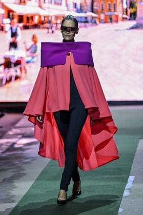 PFW Pierre Cardin Runway A model walks the runway at the Pierre Cardin show during Fashion Week in Paris, France on March 10, 2026. Photo by Julien Reynaud APS-Medias ABACAPRESS.COM Paris France  Copyright: xReynaudxJulien APS-Medias ABACAx