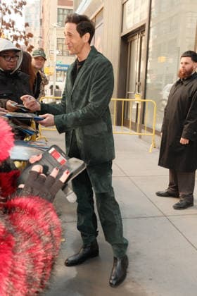 New York NY March 10th: Actor Adrien Brody seen outside ABC Studios in New York City on March 10, 2026 Credit: AdMedia USA - ZUMAa123 20260310_zaa_a123_001 Copyright: xChrisxGonzalezx