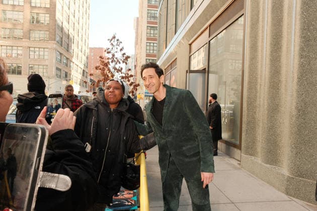 New York NY March 10th: Actor Adrien Brody seen outside ABC Studios in New York City on March 10, 2026 Credit: AdMedia USA - ZUMAa123 20260310_zaa_a123_002 Copyright: xChrisxGonzalezx