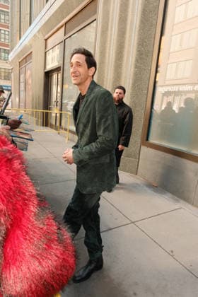 New York NY March 10th: Actor Adrien Brody seen outside ABC Studios in New York City on March 10, 2026 Credit: AdMedia USA - ZUMAa123 20260310_zaa_a123_006 Copyright: xChrisxGonzalezx