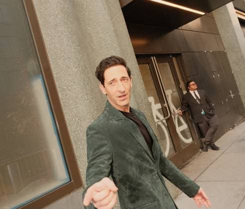 New York NY March 10th: Actor Adrien Brody seen outside ABC Studios in New York City on March 10, 2026 Credit: AdMedia USA - ZUMAa123 20260310_zaa_a123_008 Copyright: xChrisxGonzalezx