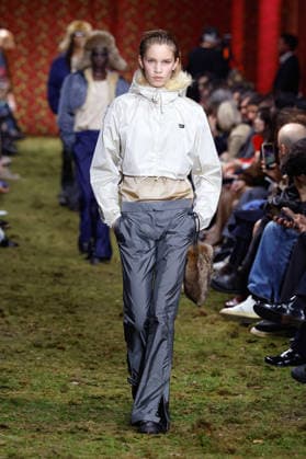 (260311) -- PARIS, March 11, 2026 -- A model presents a creation from the Ready-to-Wear Fall Winter 2026-2027 collections by Miu Miu during the Paris Fashion Week, in Paris, France, on March 10, 2026. ( Handout via Xinhua) FRANCE-PARIS-FASHION WEEK-MIU MIU MeetEurope 