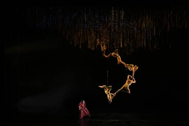 AUSTRALIAN BALLET FLORA PREVIEW, The Australian Ballet and Bangarra Dance Theatre perform during a media preview of Flora at the Regent Theatre in Melbourne, Wednesday, March 11, 2026. ( NO ARCHIVING MELBOURNE VICTORIA AUSTRALIA  Copyright: xJAMESxROSSx 20260311170047838168