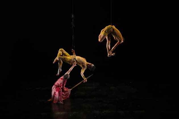 AUSTRALIAN BALLET FLORA PREVIEW, The Australian Ballet and Bangarra Dance Theatre perform during a media preview of Flora at the Regent Theatre in Melbourne, Wednesday, March 11, 2026. ( NO ARCHIVING MELBOURNE VICTORIA AUSTRALIA  Copyright: xJAMESxROSSx 20260311170198925020