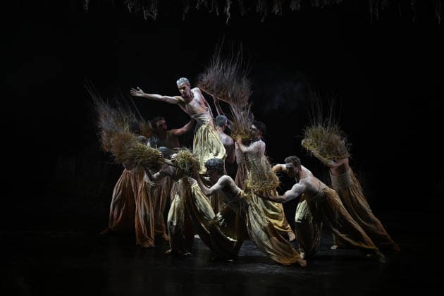 AUSTRALIAN BALLET FLORA PREVIEW, The Australian Ballet and Bangarra Dance Theatre perform during a media preview of Flora at the Regent Theatre in Melbourne, Wednesday, March 11, 2026. ( NO ARCHIVING MELBOURNE VICTORIA AUSTRALIA  Copyright: xJAMESxROSSx 20260311178152897569
