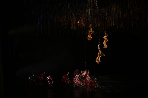 AUSTRALIAN BALLET FLORA PREVIEW, The Australian Ballet and Bangarra Dance Theatre perform during a media preview of Flora at the Regent Theatre in Melbourne, Wednesday, March 11, 2026. ( NO ARCHIVING MELBOURNE VICTORIA AUSTRALIA  Copyright: xJAMESxROSSx 20260311113639366261