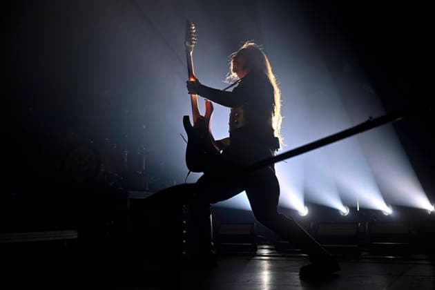 Concert of the Swedish metal band Avatar was held in Zlin, Czech Republic, on March 10, 2026. On the photo performs guitarist Tim Ohrstrom. (CTKxPhoto DaliborxGluck) CTKPhotoP2026031009830  CTKPhotoP2026031009830