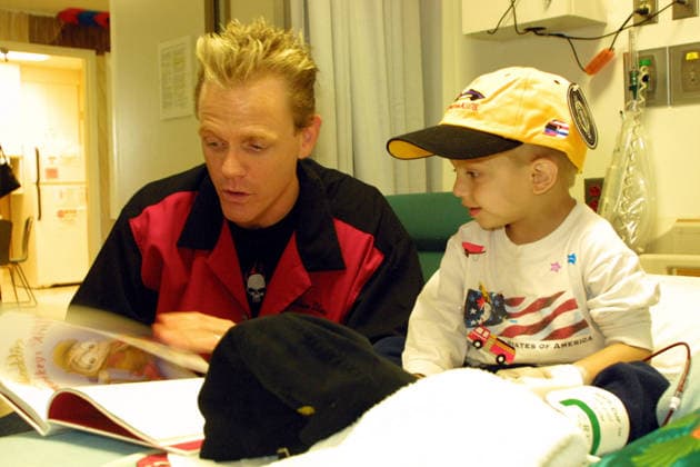 Celebs Visit Children s Hospital Apr 11, 2002; Los Angeles, CA, USA; 26th Annual Toyota Pro Celebrity Race driver CHRISTOPHER TITUS visits Miller Children s Hospital. The race will help raise over $100,000 for the non-profit program Racing For Kids which benefits children s hospitals.. Copyright: xJonathanxAlcornx