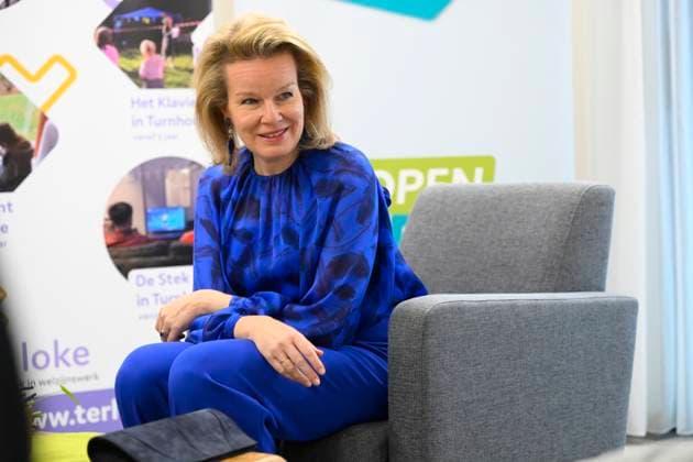 Queen Mathilde Visits Youth Care De Kering BRUSSELS, BELGIUM - MARCH 11: Queen Mathilde of Belgium pictured visiting the youth care department De Kering of non-profit Ter Loke on March 11, 2026 in Brussels, Belgium, 11 03 2026 Brussels Belgium  Copyright: xPhilipxReynaersx