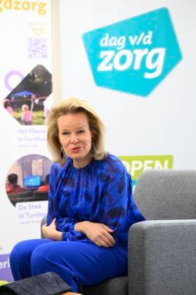 Queen Mathilde Visits Youth Care De Kering BRUSSELS, BELGIUM - MARCH 11: Queen Mathilde of Belgium pictured visiting the youth care department De Kering of non-profit Ter Loke on March 11, 2026 in Brussels, Belgium, 11 03 2026 Brussels Belgium  Copyright: xPhilipxReynaersx