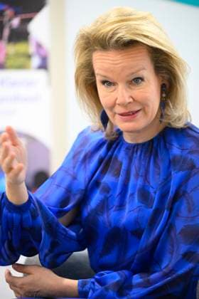 Queen Mathilde Visits Youth Care De Kering BRUSSELS, BELGIUM - MARCH 11: Queen Mathilde of Belgium pictured visiting the youth care department De Kering of non-profit Ter Loke on March 11, 2026 in Brussels, Belgium, 11 03 2026 Brussels Belgium  Copyright: xPhilipxReynaersx