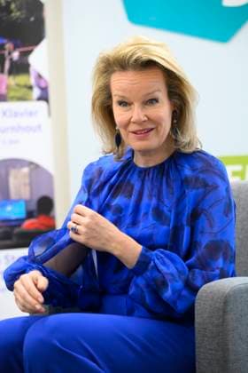 Queen Mathilde Visits Youth Care De Kering BRUSSELS, BELGIUM - MARCH 11: Queen Mathilde of Belgium pictured visiting the youth care department De Kering of non-profit Ter Loke on March 11, 2026 in Brussels, Belgium, 11 03 2026 Brussels Belgium  Copyright: xPhilipxReynaersx