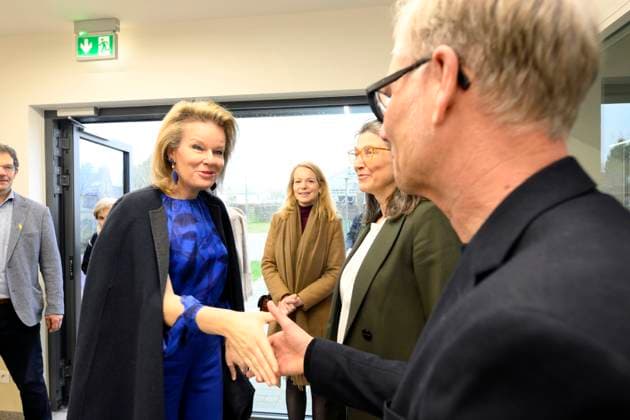 Queen Mathilde Visits Youth Care De Kering BRUSSELS, BELGIUM - MARCH 11: Queen Mathilde of Belgium pictured visiting the youth care department De Kering of non-profit Ter Loke on March 11, 2026 in Brussels, Belgium, 11 03 2026 Brussels Belgium  Copyright: xPhilipxReynaersx
