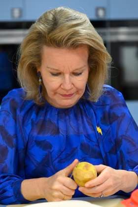 Queen Mathilde Visits Youth Care De Kering BRUSSELS, BELGIUM - MARCH 11: Queen Mathilde of Belgium pictured visiting the youth care department De Kering of non-profit Ter Loke on March 11, 2026 in Brussels, Belgium, 11 03 2026 Brussels Belgium  Copyright: xPhilipxReynaersx