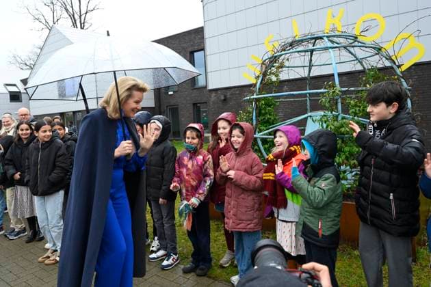 Queen Mathilde Visits Youth Care De Kering BRUSSELS, BELGIUM - MARCH 11: Queen Mathilde of Belgium pictured visiting the youth care department De Kering of non-profit Ter Loke on March 11, 2026 in Brussels, Belgium, 11 03 2026 Brussels Belgium  Copyright: xPhilipxReynaersx