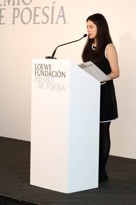 Hugo Mujica and Leonor Pataki receive the XXXVIII Loewe Poetry Prize The poet Leonor Pataki during the presentation of the XXXVIII Loewe Poetry Prize, on March 11, 2026, in Madrid Spain POETRY PRIZES LOEWE PRIZE Ángel Díaz Brin Madrid Madrid Madrid Spain  Copyright: xÃngelxDiazxBrinasx 7357869