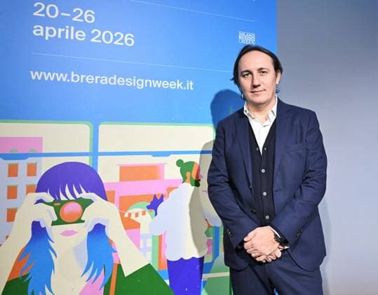Milan, Italy Fuorisalone and Brera Design Week 2026 institutional presentation of Studiolabo s project in the Buzzati room. In the photo: Paolo Casati, co-founder of Studiolabo  Copyright: xNickxZonnax xipa-agency.netx xNickxZonnax IPA_Agency_IPA72719199