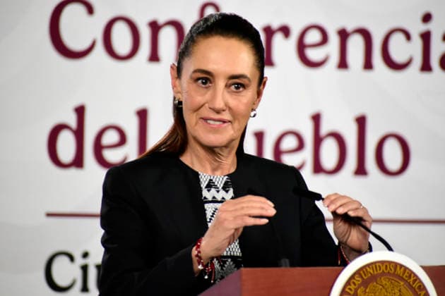 Mexican President Claudia Sheinbaum Pardo speaks during a news conference about the first voluntary collaboration agreement with digital platforms to combat violence against women, at the National Palace. on March 11, 2026 in Mexico City, Mexico. Mexico City Mexico - ZUMAe321 20260311_zia_e321_025 Copyright: xLuisxBarronx