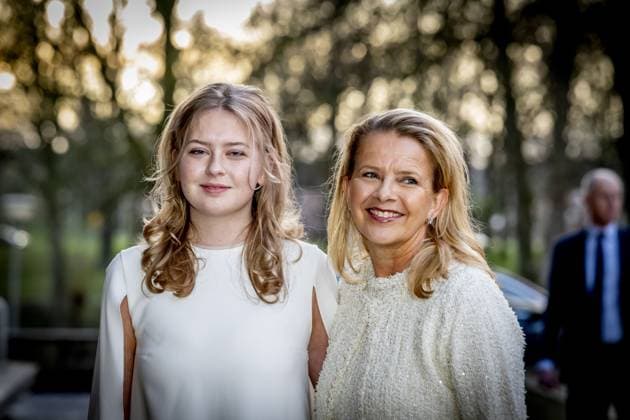 EINDHOVEN - Princess Beatrix, Princess Mabel, and their daughter Zaria attend the presentation of the Prince Friso Engineering Award. For the twelfth time, this award bears the name of the late Prince Friso, a mechanical and aerospace engineer and member of KIVI. ROBIN UTRECHT ANP netherlands out - belgium out  Copyright: xx x553055977x originalFilename: 553055977.jpg