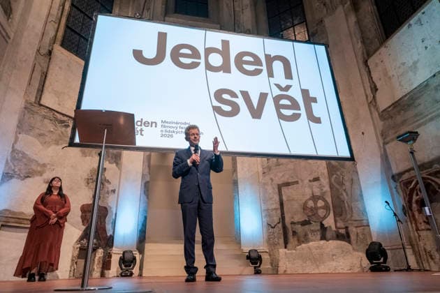 Opening ceremony of the 28th One World human rights documentary film festival on 11 March 2026 in Prague, Czech Republic. Senate President Milos Vystrcil. (CTKxPhoto VitxSimanek) CTKPhotoP2026031109584  CTKPhotoP2026031109584