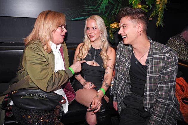 Claudia Effenberg, Gina Beckmann, Tim Rasch bei der ERÖFFNUNG DER OLIVIA JONES DSCHUNGELBAR auf der Grosse Freiheit in Hamburg am 11.03.2026