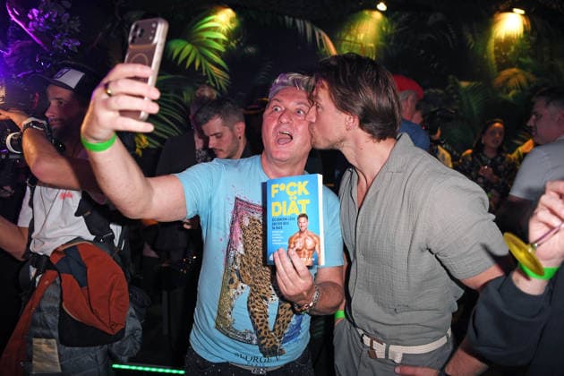 Hubert Fella, Patrick Fabian bei der ERÖFFNUNG DER OLIVIA JONES DSCHUNGELBAR auf der Grosse Freiheit in Hamburg am 11.03.2026