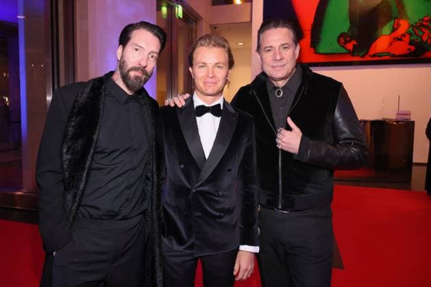 Freundship Award 2026 Alec Völkel, Nico Rosberg, Sascha Vollmer German-British Freundship Award 2026 für Nico Rosberg, AXICA Lounge, Berlin, Datum: 11.03.2026 Copyright: xEventpress Kratschx