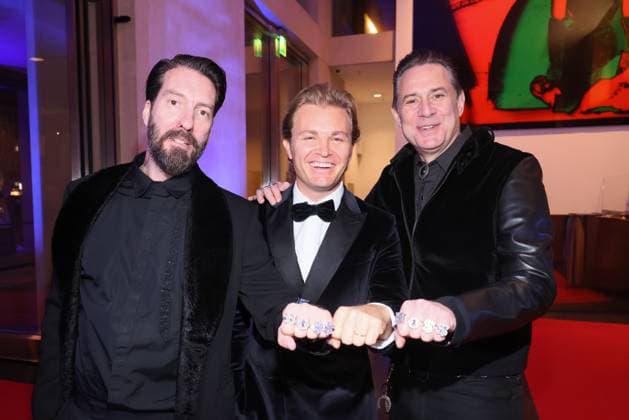 Freundship Award 2026 Alec Völkel, Nico Rosberg, Sascha Vollmer German-British Freundship Award 2026 für Nico Rosberg, AXICA Lounge, Berlin, Datum: 11.03.2026 Copyright: xEventpress Kratschx