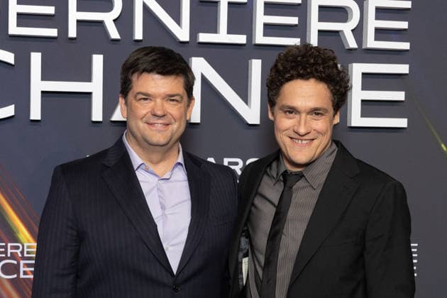 Projet Derniere Chance Paris Film Premiere Chris Miller, Phil Lord attends Projet Derniere Chance - Project Hail Mary Paris Film Premiere at Pathe Palace on March 11, 2026 in Paris, France. Photo by Nasser Berzane ABACAPRESS.COM Paris France  Copyright: xBerzanexNasser ABACAx