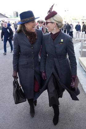 Ladies Day at Cheltenham Festival Carole Middleton and Zara Tindall attend Ladies Day at Cheltenham Festival, Cheltenham Racecourse, Cheltenham, Gloucestershire, UK, on the 11th March 2026 Picture by James Whatling Cheltenham Cheltenham Racecourse Gloucestershire United Kingdom  WHA-0810