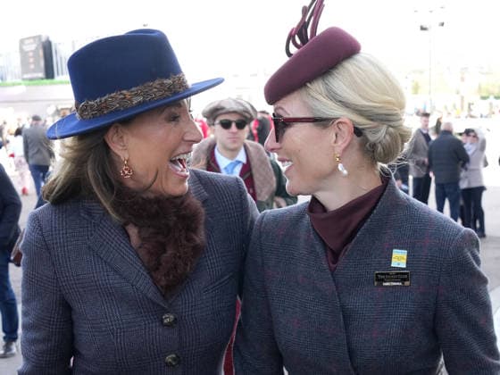 Ladies Day at Cheltenham Festival Carole Middleton and Zara Tindall attend Ladies Day at Cheltenham Festival, Cheltenham Racecourse, Cheltenham, Gloucestershire, UK, on the 11th March 2026 Picture by James Whatling Cheltenham Cheltenham Racecourse Gloucestershire United Kingdom  WHA-0810