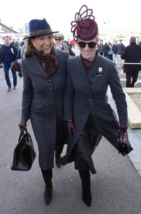 Ladies Day at Cheltenham Festival Carole Middleton and Zara Tindall attend Ladies Day at Cheltenham Festival, Cheltenham Racecourse, Cheltenham, Gloucestershire, UK, on the 11th March 2026 Picture by James Whatling Cheltenham Cheltenham Racecourse Gloucestershire United Kingdom  WHA-0810