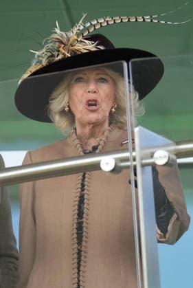 Ladies Day at Cheltenham Festival Queen Camilla attends Ladies Day at Cheltenham Festival, Cheltenham Racecourse, Cheltenham, Gloucestershire, UK, on the 11th March 2026 Picture by James Whatling Cheltenham Cheltenham Racecourse Gloucestershire United Kingdom  WHA-0810