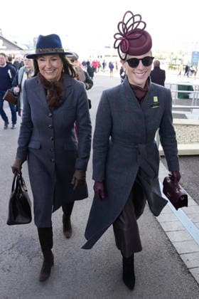 Ladies Day at Cheltenham Festival Carole Middleton and Zara Tindall attend Ladies Day at Cheltenham Festival, Cheltenham Racecourse, Cheltenham, Gloucestershire, UK, on the 11th March 2026 Picture by James Whatling Cheltenham Cheltenham Racecourse Gloucestershire United Kingdom  WHA-0810