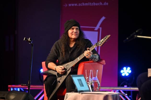 Mille (Kreator) präsentiert seine Biographie Exklusive Lesung und Gespräch mit Co-Autor Torsten Groß in Essen ** NUR FÜR REDAKTIONELLE ZWECKE ** EDITORIAL USE ONLY **<p>Mille (Kreator) präsentiert am Mittwoch, 11. März 2026 seine Biographie mit Co-Autor Torsten Groß im Marienforum im Mariengymnasium in Essen. Deutschland NRW Essen Copyright: VladimirxWegener