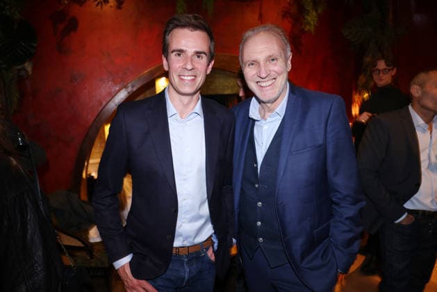 Exclusive - Paul Melun book launch - Paris Exclusive - Jean-Baptiste Marteau and Patrick Roger attend Paul Melun « Plouc Story » book launch organized by Five Eyes Production at Buddha Bar in Paris, France on March 11 2026. Photo by Jerome Dominé ABACAPRESS.COM Paris France  Copyright: xDominexJerome ABACAx
