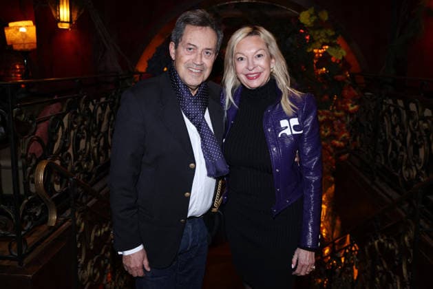 Exclusive - Paul Melun book launch - Paris Exclusive - Georges Fenech and his wife Amélie Leperre-Dimeglio attend Paul Melun « Plouc Story » book launch organized by Five Eyes Production at Buddha Bar in Paris, France on March 11 2026. Photo by Jerome Dominé ABACAPRESS.COM Paris France  Copyright: xDominexJerome ABACAx