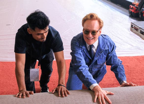 March 11, 2026, Hollywood, California, USA: 98th Oscars host CONAN O BRIEN and assistants roll out the Red Carpet at the Dolby Theater in Hollywood ahead of the upcoming Academy Awards which will take place Sunday March 15th. Hollywood USA  - ZUMAp124 20260311_zaa_p124_030 Copyright: xJavierxRojasx