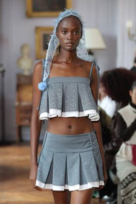 PFW - Florentina Leitner Runway A model walks the runway during the Florentina Leitner Womenswear Fall Winter 2026-2027 show as part of Paris Fashion Week on March 10, 2026 in Paris, France. Photo by Alain Gil Gonzalez ABACAPRESS.COM Paris France  Copyright: xGonzalezxAlain-Gil ABACAx