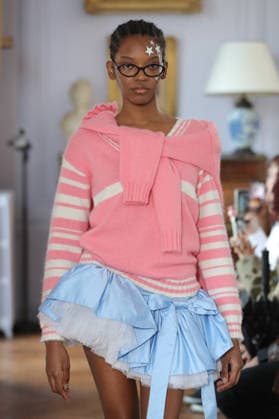 PFW - Florentina Leitner Runway A model walks the runway during the Florentina Leitner Womenswear Fall Winter 2026-2027 show as part of Paris Fashion Week on March 10, 2026 in Paris, France. Photo by Alain Gil Gonzalez ABACAPRESS.COM Paris France  Copyright: xGonzalezxAlain-Gil ABACAx