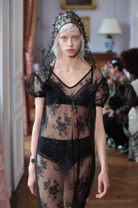 PFW - Florentina Leitner Runway A model walks the runway during the Florentina Leitner Womenswear Fall Winter 2026-2027 show as part of Paris Fashion Week on March 10, 2026 in Paris, France. Photo by Alain Gil Gonzalez ABACAPRESS.COM Paris France  Copyright: xGonzalezxAlain-Gil ABACAx