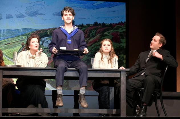 Alexa Maria Surholt, Adrian Djokic, Marie Schröder und Jakob Wenig bei der Fotoprobe zum Theaterstück Bekenntnisse des Hochstaplers Felix Krull im Schlosspark Theater. Berlin, 11.03.2026
