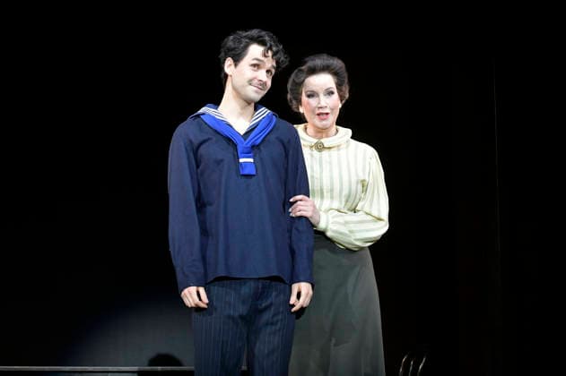 Adrian Djokic und Alexa Maria Surholt bei der Fotoprobe zum Theaterstück Bekenntnisse des Hochstaplers Felix Krull im Schlosspark Theater. Berlin, 11.03.2026