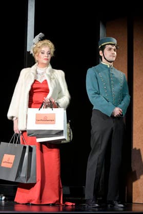 Alexa Maria Surholt und Adrian Djokic bei der Fotoprobe zum Theaterstück Bekenntnisse des Hochstaplers Felix Krull im Schlosspark Theater. Berlin, 11.03.2026