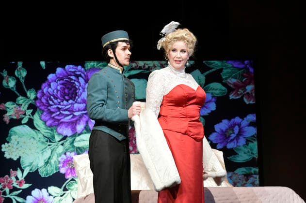 Adrian Djokic und Alexa Maria Surholt bei der Fotoprobe zum Theaterstück Bekenntnisse des Hochstaplers Felix Krull im Schlosspark Theater. Berlin, 11.03.2026