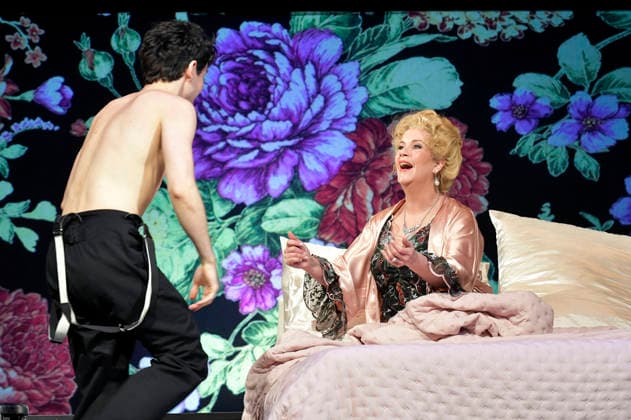Adrian Djokic und Alexa Maria Surholt bei der Fotoprobe zum Theaterstück Bekenntnisse des Hochstaplers Felix Krull im Schlosspark Theater. Berlin, 11.03.2026