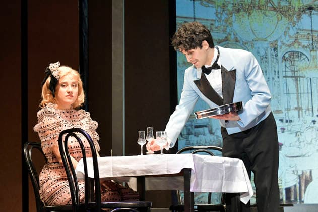 Marie Schröder und Adrian Djokic bei der Fotoprobe zum Theaterstück Bekenntnisse des Hochstaplers Felix Krull im Schlosspark Theater. Berlin, 11.03.2026