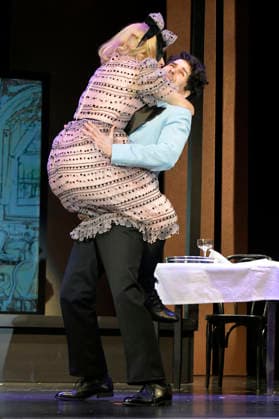 Marie Schröder und Adrian Djokic bei der Fotoprobe zum Theaterstück Bekenntnisse des Hochstaplers Felix Krull im Schlosspark Theater. Berlin, 11.03.2026