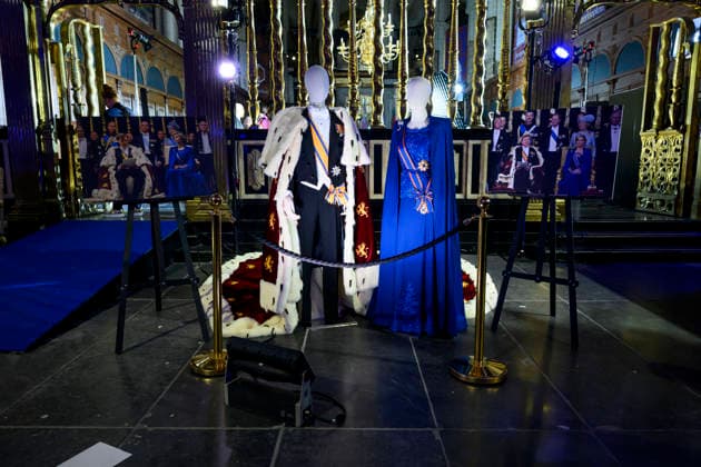 11-03-2026 Premiere of the second season of the Videoland Original drama series Maxima in De Nieuwe Kerk, Amsterdam. Inhuldigings kleding Â  Copyright: xPPEx